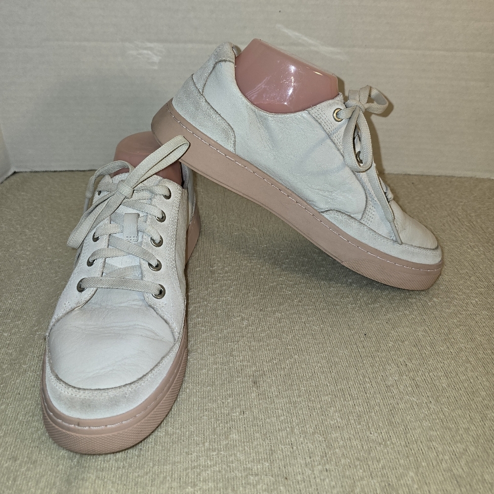 Timberland Atlanta Green EK+ Women's White and Pink Sneakers size 8.5
